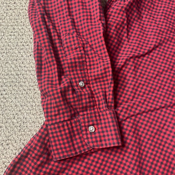 Ralph Lauren Mens Shirt Size XL Red/Blue Gingham Button Down Long Sleeves - Picture 3 of 12